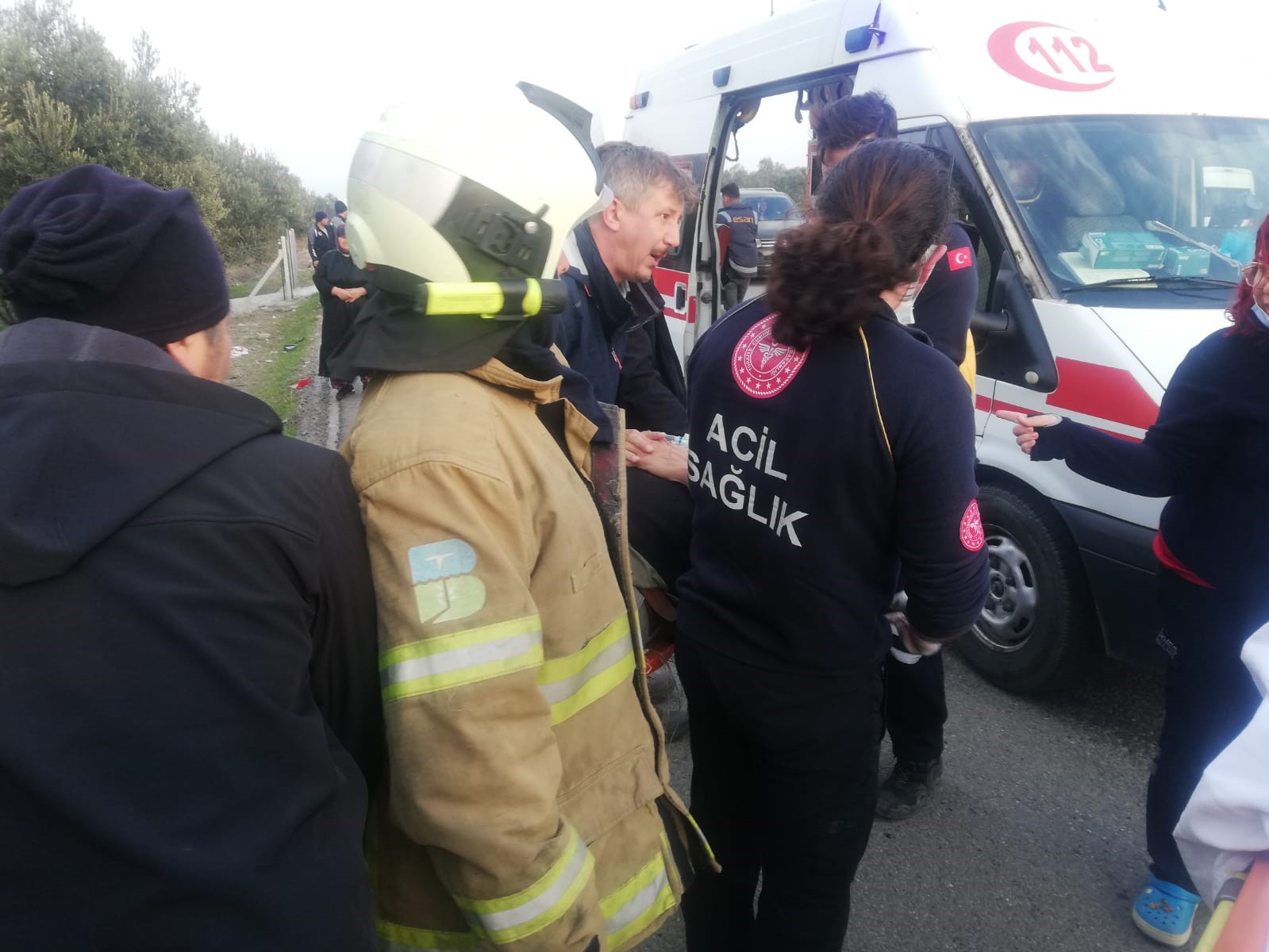 Balıkesir’de zincirleme kaza bir yaralı