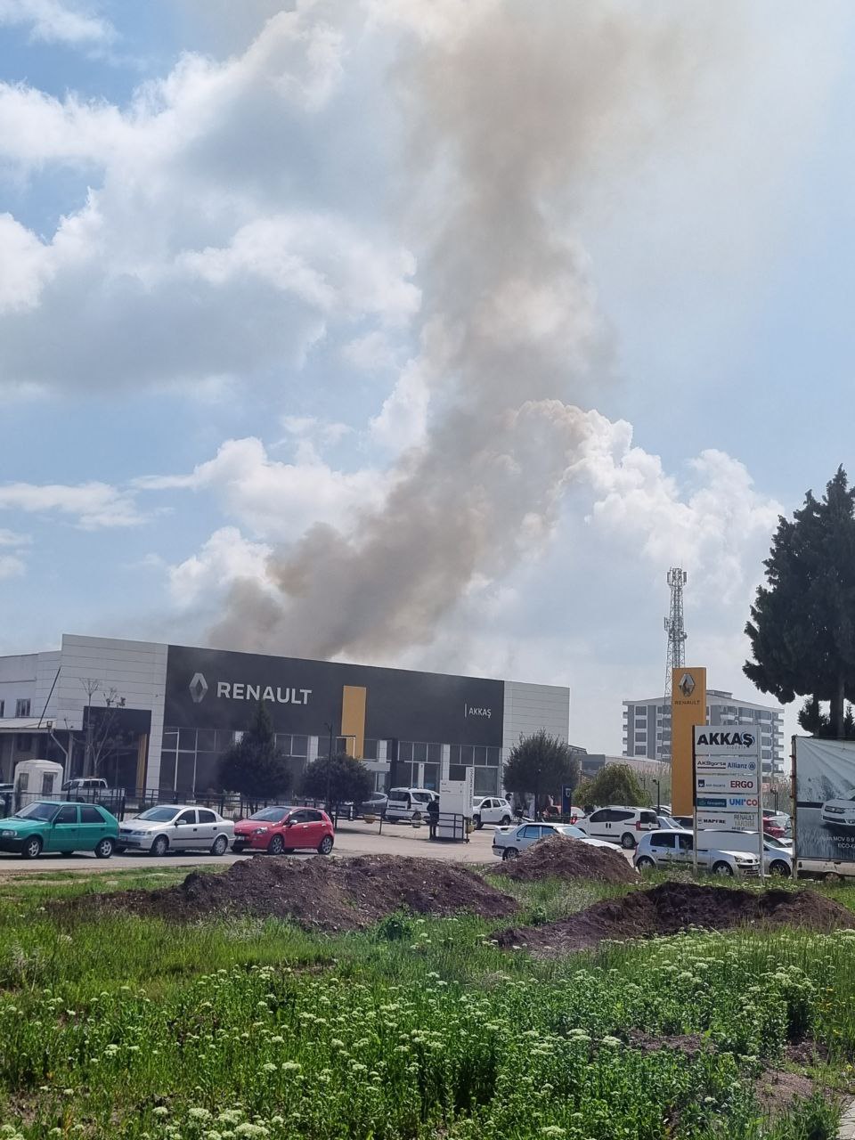 Yetkili serviste yangın