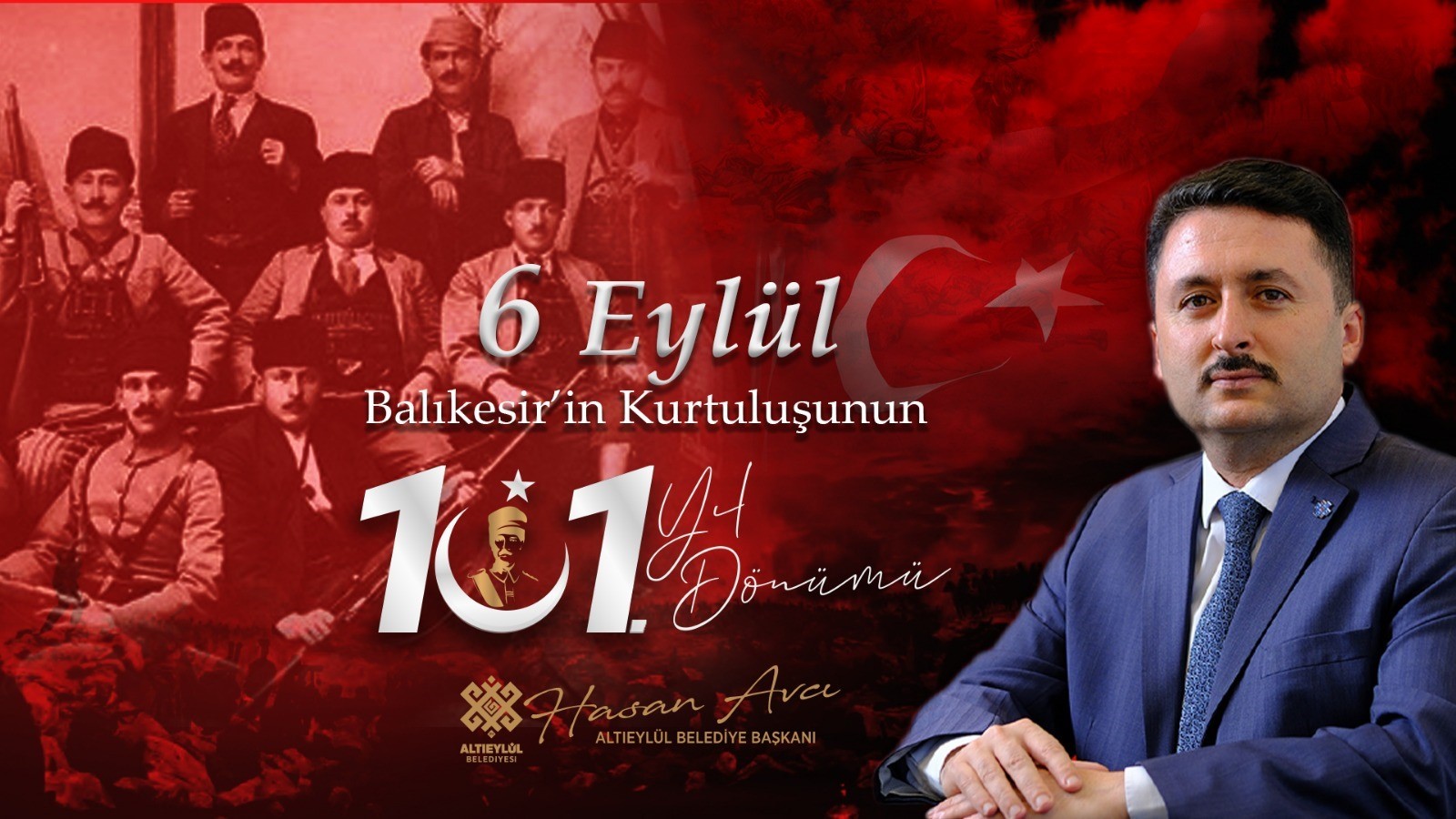 Başkan Avcı, “Kurtuluşun 101. yılını gururla ve coşkuyla kutluyoruz”