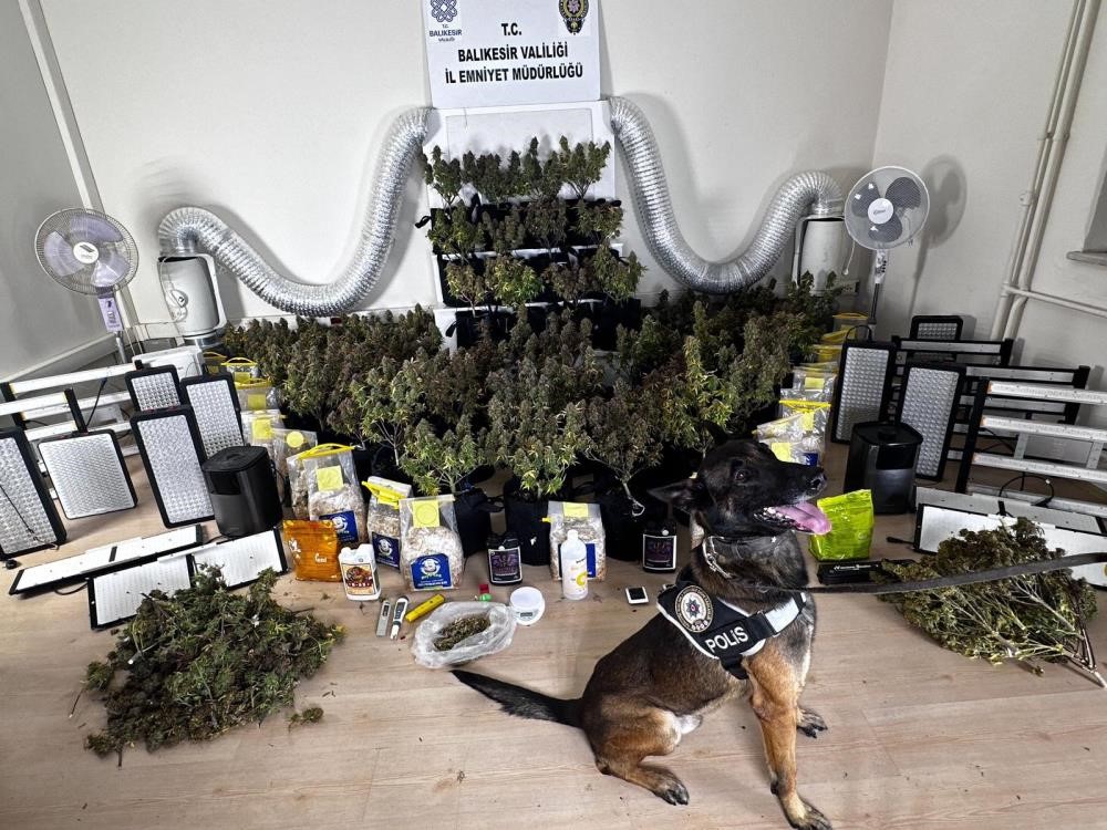 Bazen villada bazen köy evinde…Balıkesir’de uyuşturucu ile mücadele her yerde