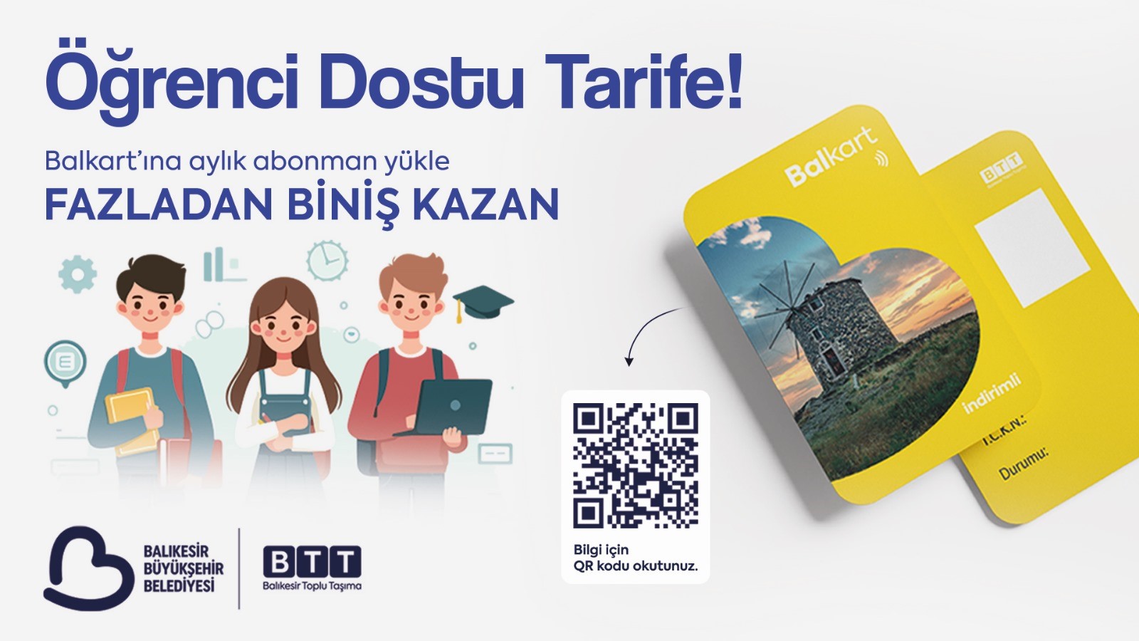 Balıkesir Büyükşehir’den, öğrenci dostu abonman tarifeler