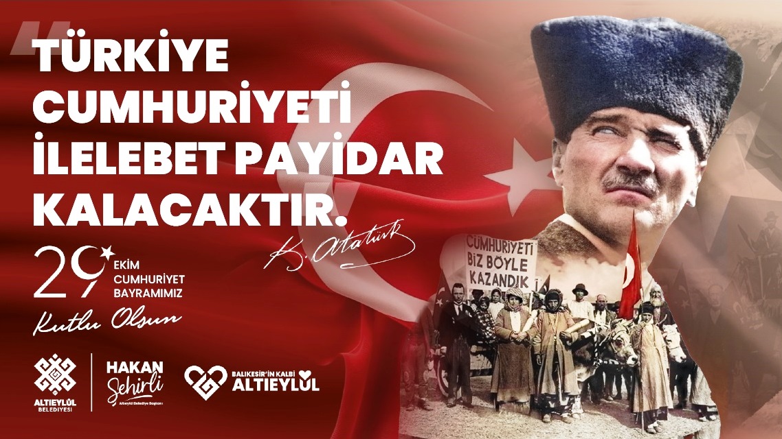 Başkan Şehirli’den 29 Ekim Kutlaması