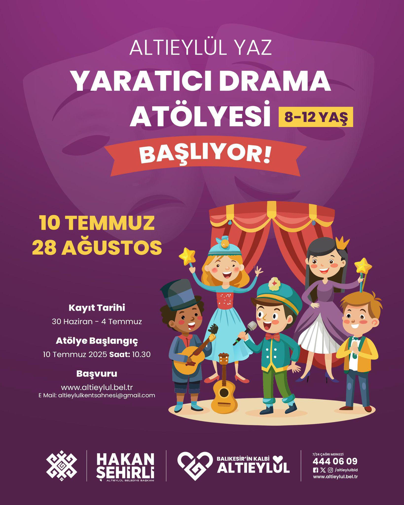 Altıeylül’de drama atölyesi başlıyor